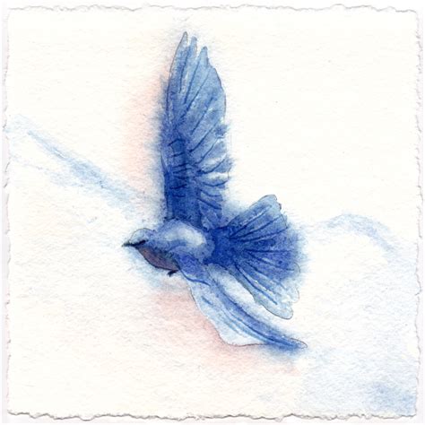 Blue Bird Flying Drawing at GetDrawings | Free download