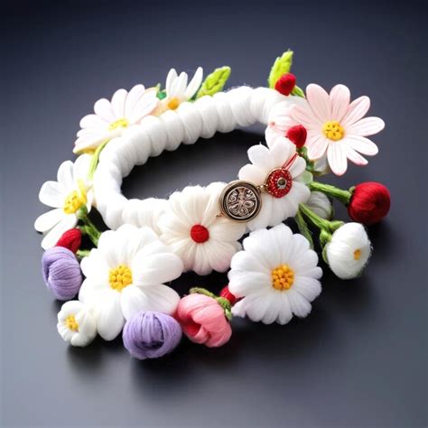 Premium Photo | Beautiful Different color Martisor symbols bracelet Design