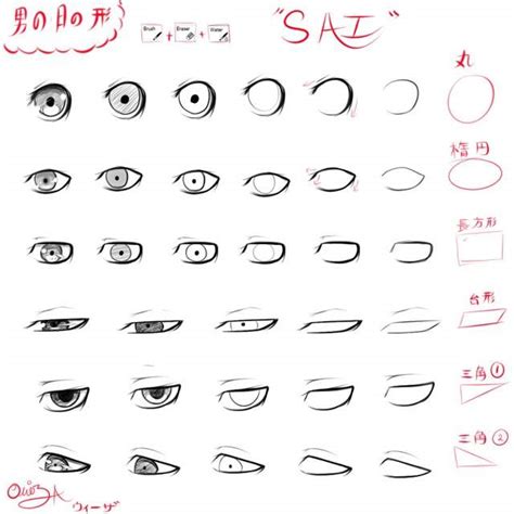 Male eyes shapes | Anime Amino