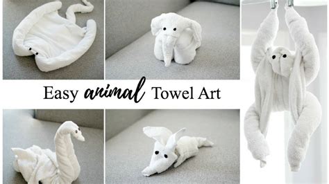 HOW TO MAKE TOWEL ANIMALS/TOWEL ART TUTORIAL - FOR BEGINNERS! - YouTube