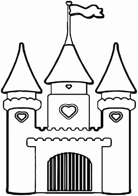 Free & Easy To Print Castle Coloring Pages - Tulamama