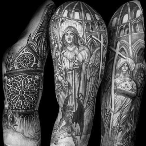 50 Cathedral Tattoo Designs For Men - Church Ink Ideas | Cathedral tattoo, Tattoos, Architecture ...