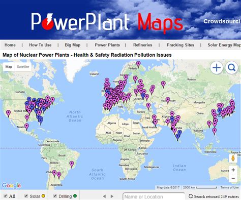 Canadian Nuclear Power Plants Map