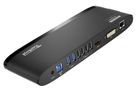 Plugable USB 3.0 Universal Laptop Docking Station for Windows and Mac (Dual Monitor: HDMI and ...