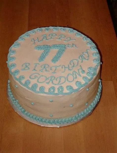 77th birthday cake - TheSmartCookieCook