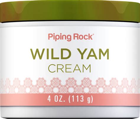 Wild Yam Cream 4 oz (113 g) Jar | Wild Yam Cream Benefits | Piping Rock ...