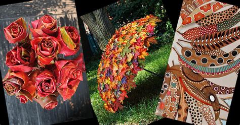 DIY Autumn Leaf Decorations - 20 Craft Projects Showcasing Glorious Fall Colors