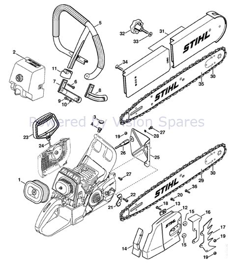 Stihl Ms461 Chainsaw Parts Diagram