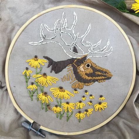 Eastern Elk Extinct Embroidery Kit – Mutual Adoration + POST