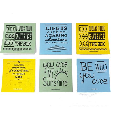 Sticky Notes Inspirational Quotes – Perfect for Lunch Box Notes, Mommy & Teacher Approved – 3 ...