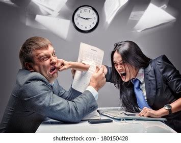 Office Fight Stock Photo 180150428 | Shutterstock