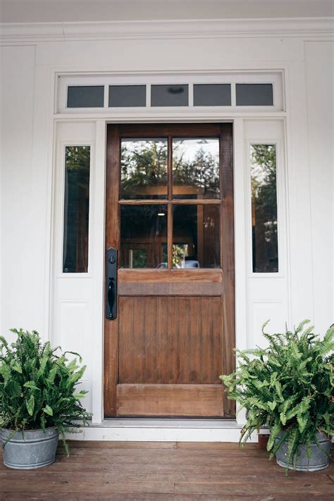 Exterior farmhouse doors with glass | Leti Blog