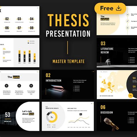 Rea - Thesis Free Presentation Template • Slidecore Templates