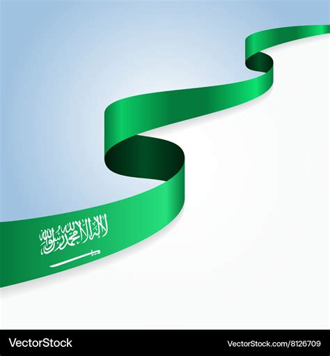 Saudi Arabian flag background Royalty Free Vector Image