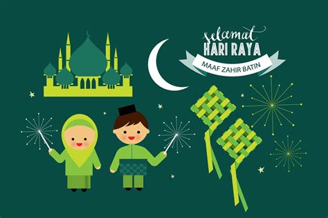 Hari raya elements vector | Creative Daddy