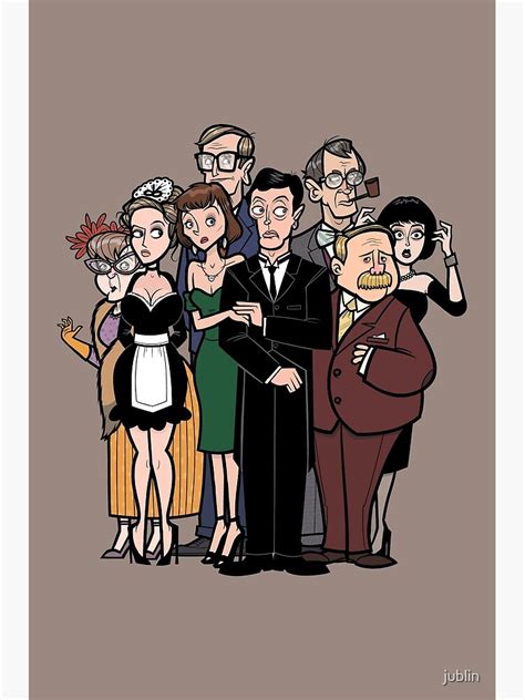 "Clue Movie Cartoon Characters" Poster for Sale by jublin | Redbubble