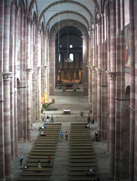 Interior of Speyer Cathedral, Germany, c.1030 - Romanesque Architecture ...