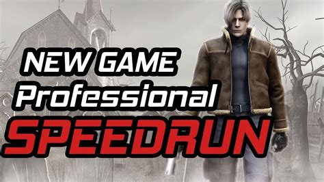 Resident Evil 4 New Game Professional Speedrun in 1:26:08 - YouTube