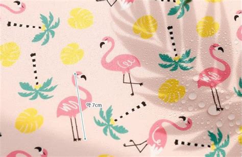 Pink Flamingo Waterproof Fabric 59 Inches Wide by the Yard - Etsy