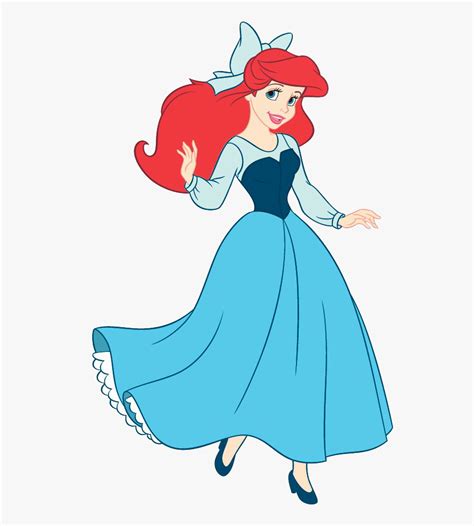 Ariel As Human Clipart - Disney Ariel Blue Dress , Free Transparent Clipart - ClipartKey