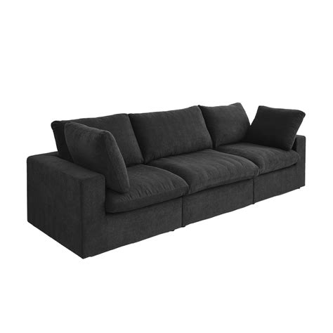 Magic Home Convertible Modular Sectional Sofa Couch,Modern Linen Fabric Sofa Free Combination ...