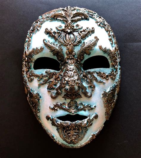 Tarnished Copper Venetian Carnival Full Face Mask by maskupmasks on ...