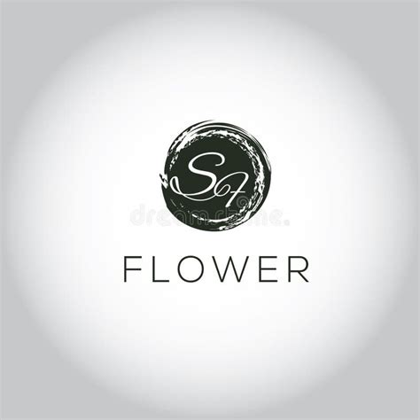 Flower Vector Logo Design Template Letters S and a Stock Vector - Illustration of concept ...