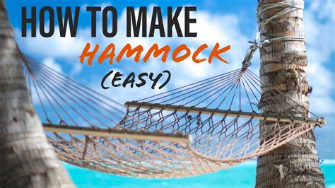 How To Make Proper Hammock - Easy ( DIY Hammock At Home Using Rope ) - YouTube