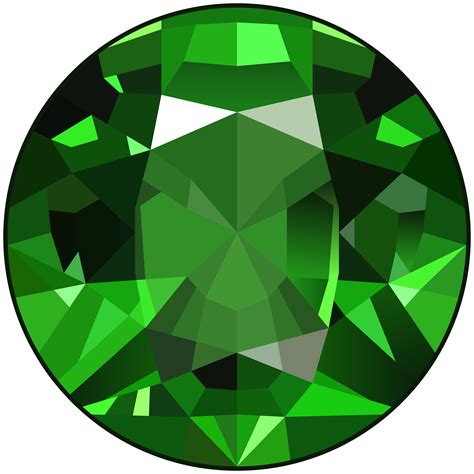 Green Gem PNG Clip Art Image | Gallery Yopriceville - High-Quality Free ...