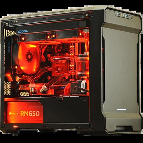 PHANTEKS 215PTG Mini-ITX RGB computer case (ITX motherboard / 280 water cooled / long graphics ...