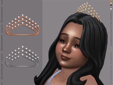 The Sims Resource - Josephine tiara V2 for toddlers | Sims 4 toddler ...