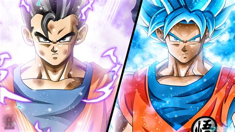 1440x900 resolution | San Gohan and San Goku Super Saiyan God, anime ...