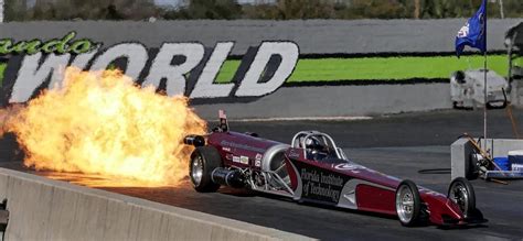 Larsen Guides Florida Tech Jet Dragster to Record Speed