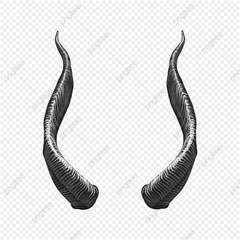 Demon Horns Hd Transparent, Halloween Evil Black Demon Devil Horns, Black, Devil, Horn PNG Image ...