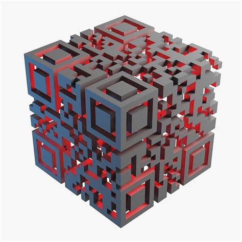 qr code 3d model