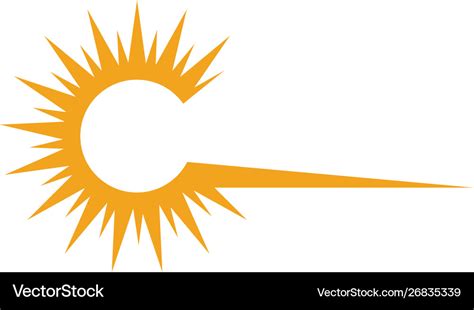 Sun logo Royalty Free Vector Image - VectorStock