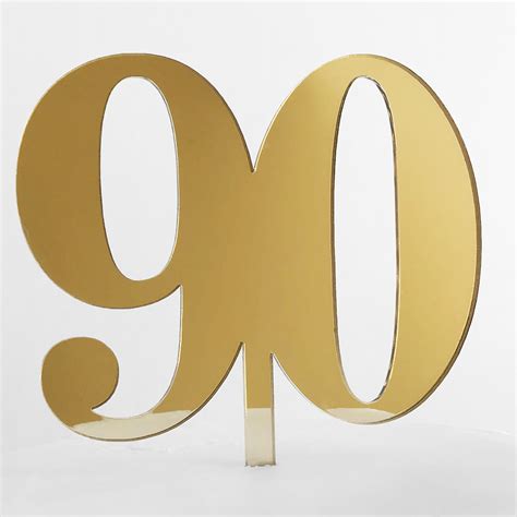 Classic Number 90 Cake Topper | SANDRA DILLON DESIGN