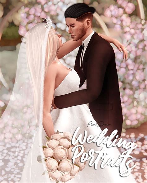 Wedding Portraits - 6 couple poses | Paris Simmer on Patreon | Sims 4 couple poses, Sims 4, Sims ...