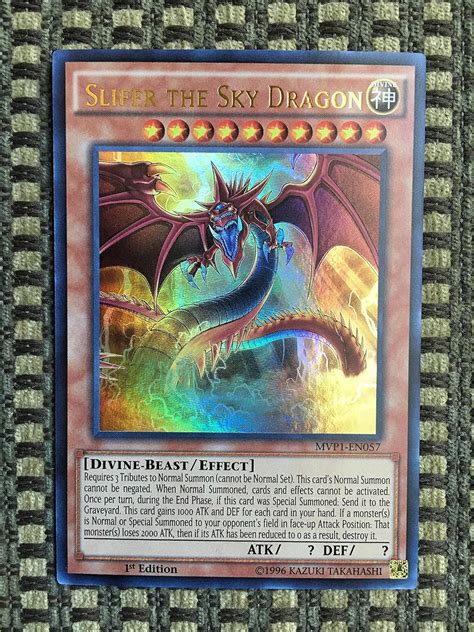 Yu-Gi-Oh! - Slifer the Sky Dragon (MVP1-EN057) - The Dark Side of Dimensions Movie Pack - 1st ...