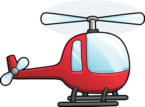 Helicopter Cartoon Clipart Colored Illustration 6458060 Vector Art at Vecteezy