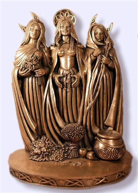 Maid Mother Crone Triple Goddess Statue Pagan Wiccan Altar Icon Bronz Lk #BZTGS | eBay