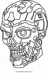 Terminator Coloring Pages Template Sketch sketch template