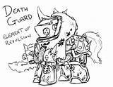 Terminator Coloring Pages Warhammer Little Engine Death Could Guard Color Printable Pony Getcolorings Mlp Getdrawings Artwork sketch template