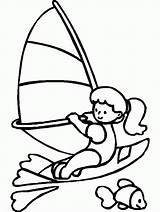 Sports Coloring Kids Pages Playing Clipart Colouring Water Cliparts Popular Library sketch template