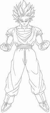 Goku Coloring Ssj2 Pages Sketch Drawing Popular Ssj3 Getdrawings sketch template