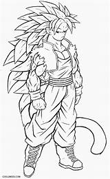 Ssj4 Dbz Saiyan sketch template