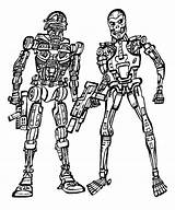 Terminator Coloring Pages Drawing Getdrawings Liberal Getcolorings Cylon Sketch sketch template