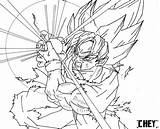 Goku Coloring Pages Ssj Color Getcolorings Printable sketch template