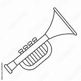 Trumpet sketch template