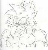 Goku Ssj Ssj4 Template sketch template